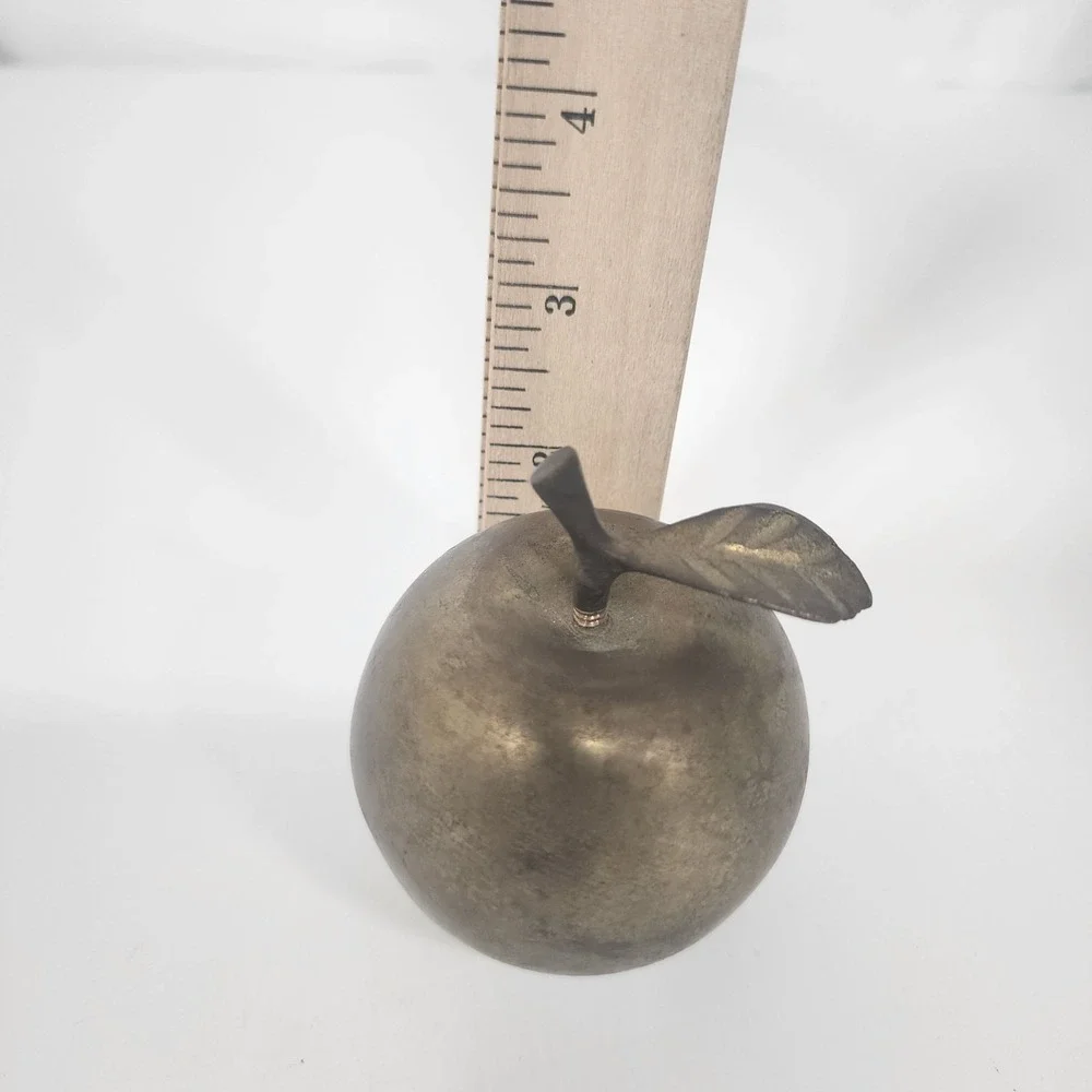 Brass Apple Bell For Teacher Desk